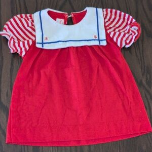 Healthtex Red and White Nautical Kids Blouse